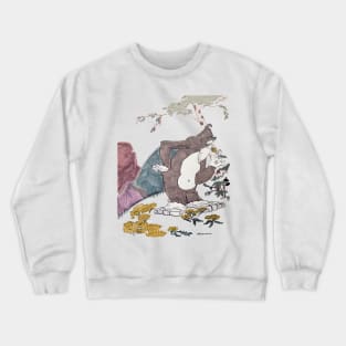 Large Feet Color Portrait Crewneck Sweatshirt